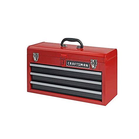 3 tier craftsman metal tool box|craftsman tool chest 3 drawer.